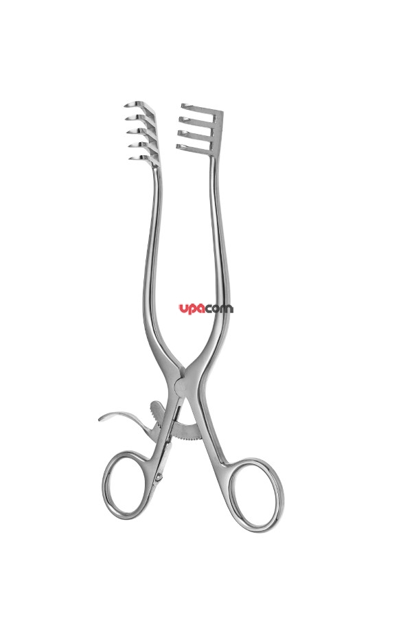 Ранорасширитель с кремальерой большой, острый, 210 мм